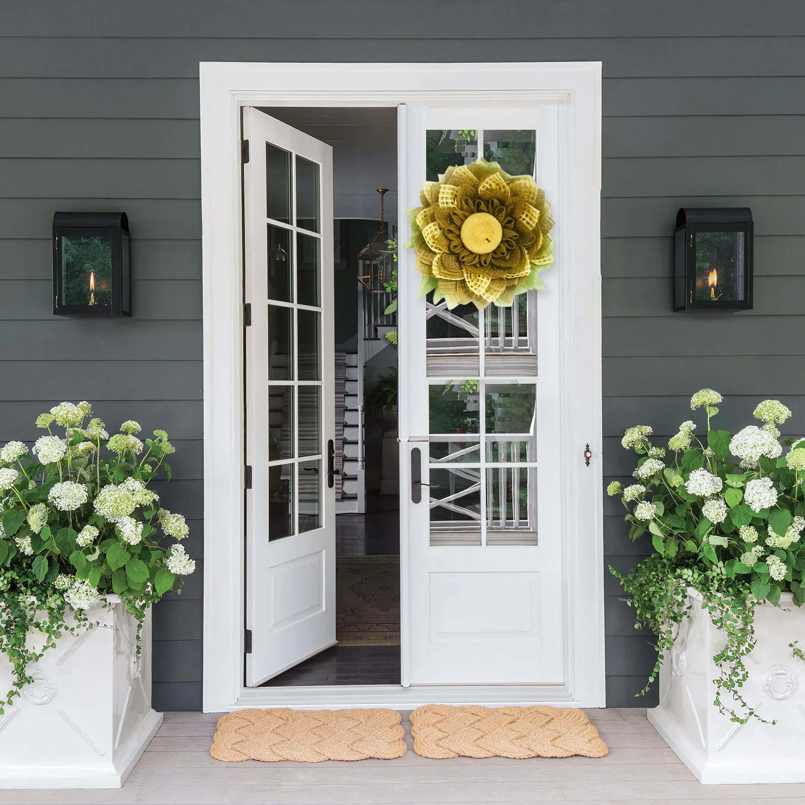 Bee Sunflower Wreath Artificial Garland Hanging Pendants Wedding Aesthetic Room Decor Room Decoration Accessories
Bee Sunflower Wreath Artificial Garland Hanging Pendants Wedding Aesthetic Room Decor Room Decoration Accessories