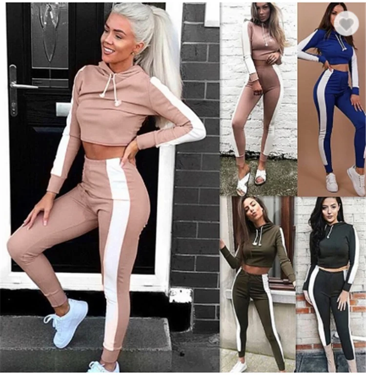 Wholesale Custom Logo Women ClothingTwo Pieces Set Sexy Crop Tops hoodies Jogger wear Sweat Suits
Wholesale Custom Logo Women ClothingTwo Pieces Set Sexy Crop Tops hoodies Jogger wear Sweat Suits