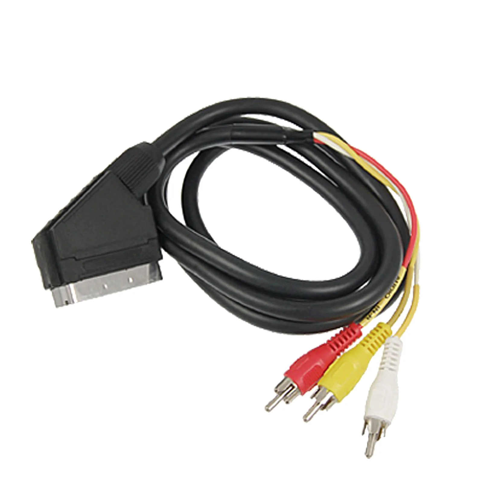 Переходник в форме головы метлы VCR Slim Line AV адаптер DVD 3 RCA штекерное Сменное