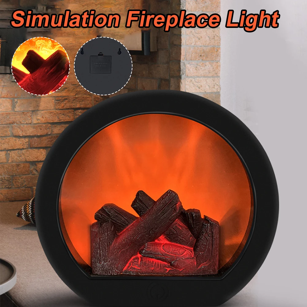 Simulation Fireplace Firewood Lanterns Lamp Desktop Ornaments Dynamic Vision 3D Flame Touch Switch Home Decoration Light New
Simulation Fireplace Firewood Lanterns Lamp Desktop Ornaments Dynamic Vision 3D Flame Touch Switch Home Decoration Light New