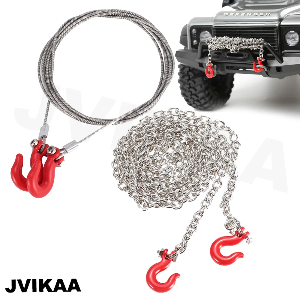 RC Car Metal Tow Chain Trailer Hook For 1/10 RC Rock Crawler Car Traxxas TRX4 Axial SCX10 90046 RC4WD D90 TF2 Tamiya Decoration
RC Car Metal Tow Chain Trailer Hook For 1/10 RC Rock Crawler Car Traxxas TRX4 Axial SCX10 90046 RC4WD D90 TF2 Tamiya Decoration