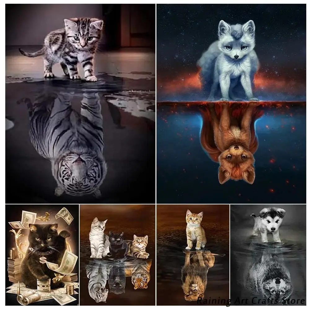 5D Diy Diamond Painting Animal Wolf Cat Dog Lion Full Drill Embroidery Rhinestone Mosaic Pictures Cross Stitch Kits Home Decor
5D Diy Diamond Painting Animal Wolf Cat Dog Lion Full Drill Embroidery Rhinestone Mosaic Pictures Cross Stitch Kits Home Decor