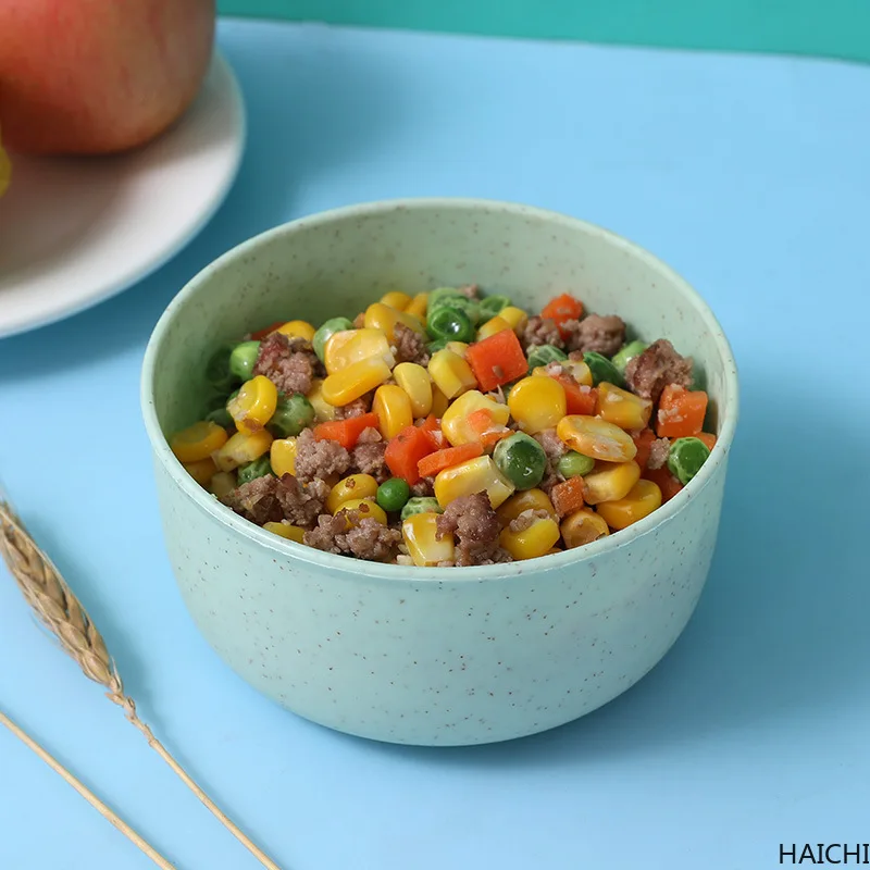 Wheat straw bowl plastic household soup rice soup bowl tableware children's bowl tableware daily necessities round plastic bowl
Wheat straw bowl plastic household soup rice soup bowl tableware children's bowl tableware daily necessities round plastic bowl