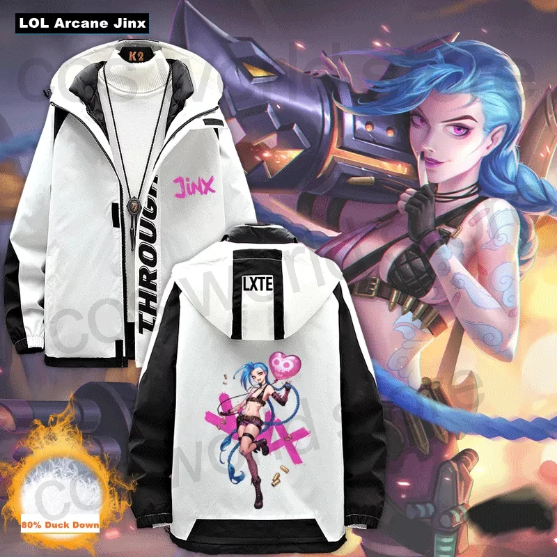New Game LOL Arcane Jinx Cosplay Costume Long Sleeve Fashion Jacket Coat Loli JinxClothes Unisex Hoodie Zipper Hooded Sweatshirt
New Game LOL Arcane Jinx Cosplay Costume Long Sleeve Fashion Jacket Coat Loli JinxClothes Unisex Hoodie Zipper Hooded Sweatshirt