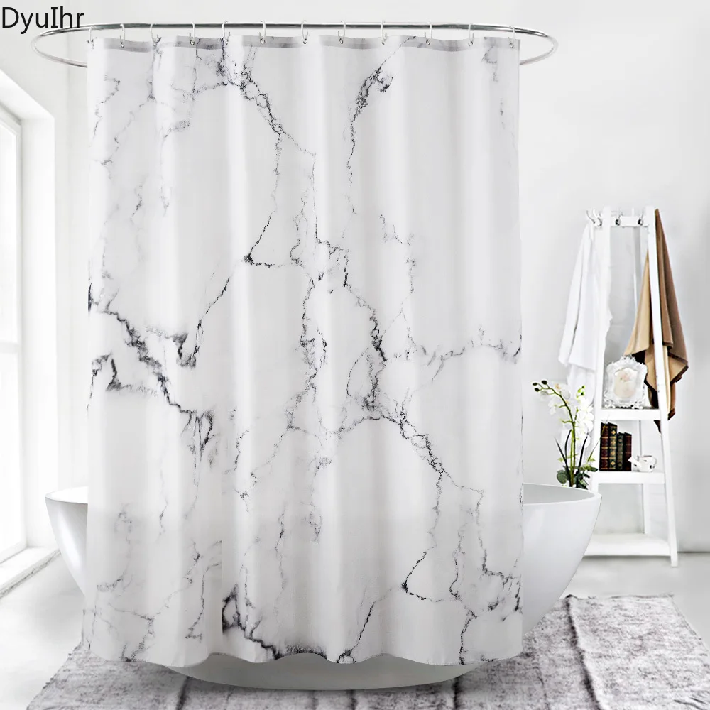 Modern minimalist printing marble pattern thickened polyester waterproof and mildew proof shower curtain home partition curtain
Modern minimalist printing marble pattern thickened polyester waterproof and mildew proof shower curtain home partition curtain