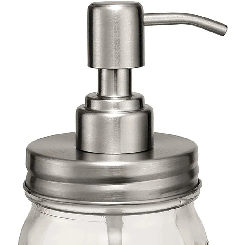 4 Pack Mason Jar Soap Dispenser Lids with Pumps,Lotion Soap Dispenser Lids for 16 Oz 4 Cleaner Brushes Included 
4 Pack Mason Jar Soap Dispenser Lids with Pumps,Lotion Soap Dispenser Lids for 16 Oz 4 Cleaner Brushes Included