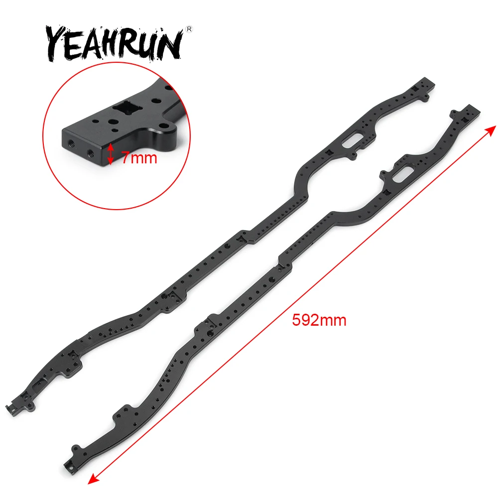 YEAHRUN 1Pair Steel 6x6 Chassis Frame Rails for Axial SCX10 II 90046 90047 1/10 RC Crawler Car Upgrade Parts
YEAHRUN 1Pair Steel 6x6 Chassis Frame Rails for Axial SCX10 II 90046 90047 1/10 RC Crawler Car Upgrade Parts