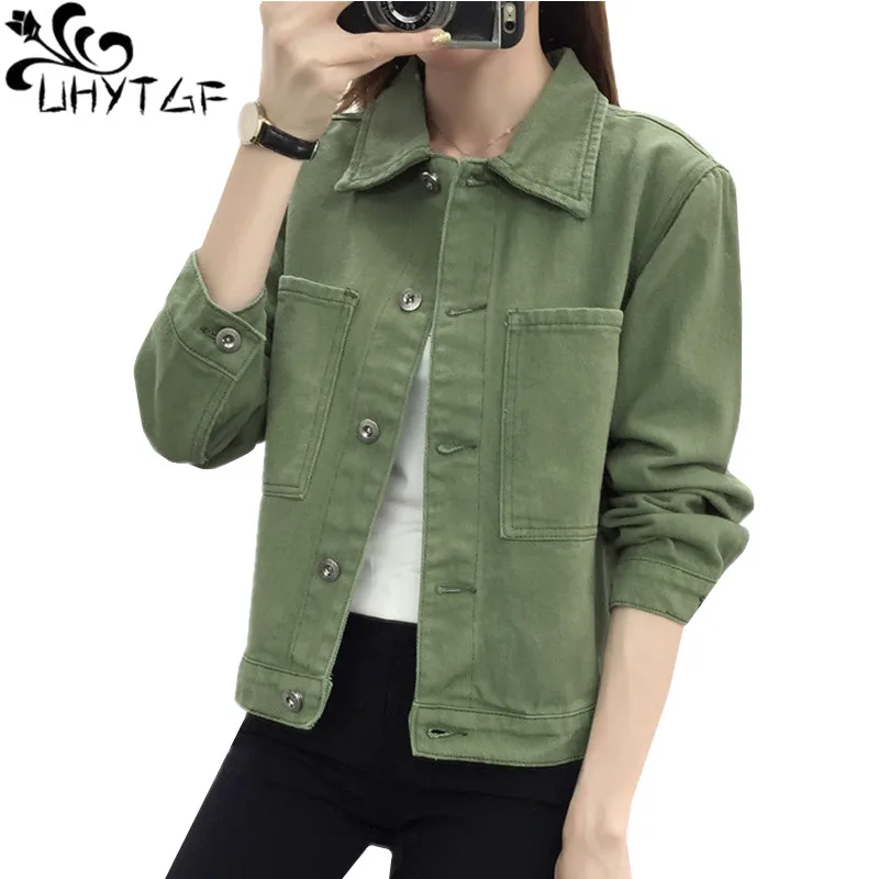 Женская однотонная джинсовая куртка UHYTGF, повседневная весенне-осенняя джинсовая куртка, женские свободные джинсовые куртки в строгом стил...
Женская однотонная джинсовая куртка UHYTGF, повседневная весенне-осенняя джинсовая куртка, женские свободные джинсовые куртки в строгом стил...