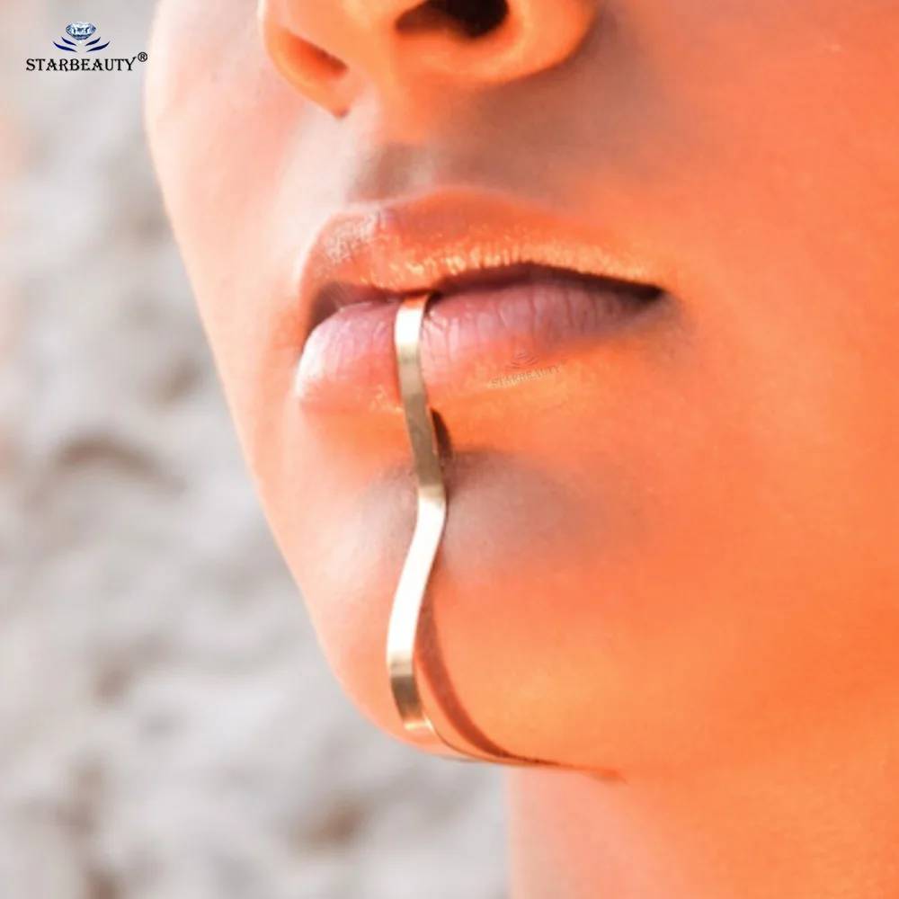 2Pcs 135mm DIY Lip to Chin Cuff Piercing Labret Piercing Jewelry Gold Color Stainless Steel Ear Clip Ring Fake Piercing Sheet
2Pcs 135mm DIY Lip to Chin Cuff Piercing Labret Piercing Jewelry Gold Color Stainless Steel Ear Clip Ring Fake Piercing Sheet