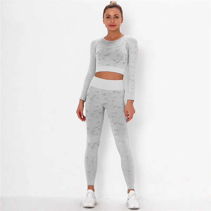 Girls Seamless Set Sport Outfits Women Two 2 Piece Dry Fit Skinny Long Sleeve Top+Leggings Workout Gym Suit Fitness Set 
Girls Seamless Set Sport Outfits Women Two 2 Piece Dry Fit Skinny Long Sleeve Top+Leggings Workout Gym Suit Fitness Set