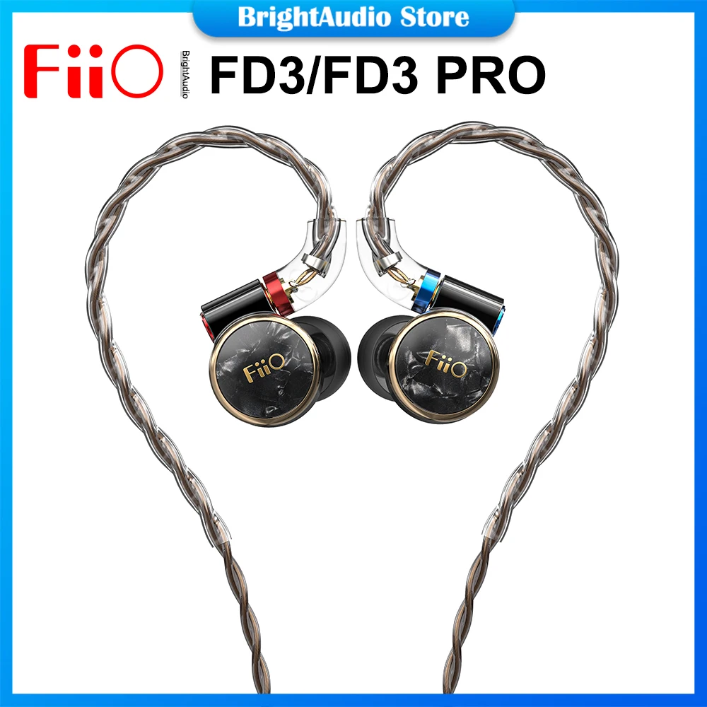 Динамические наушники вкладыши FiiO FD3 Pro 1DD IEM MMCX съемный кабель Алмазный