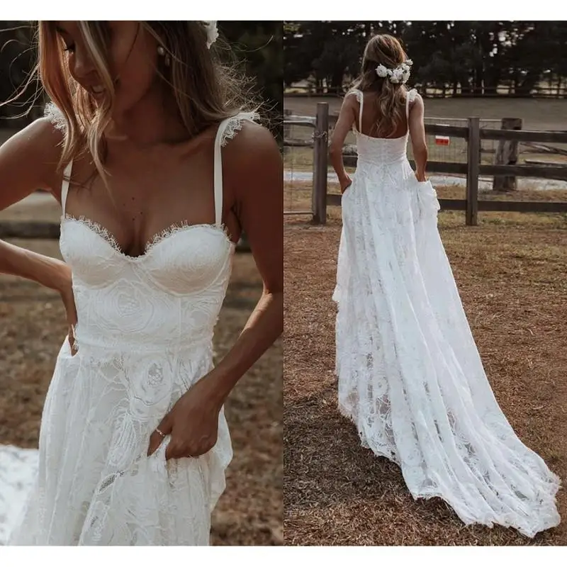 11523#Spaghetti Straps Sleeveless Chiffon Sweetheart Boho Simple Beach Sweep Train Wedding Dress Wedding Gown Bridal Gown
11523#Spaghetti Straps Sleeveless Chiffon Sweetheart Boho Simple Beach Sweep Train Wedding Dress Wedding Gown Bridal Gown