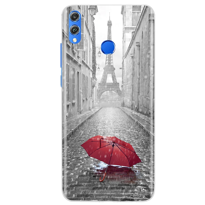 Мягкий силиконовый чехол для Huawei Honor 8X из ТПУ задняя крышка Honor8x милый 8 X телефона |