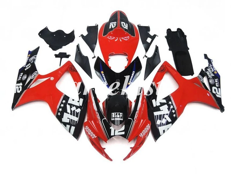 New ABS Full Motocycle Fairings Kit Bodywork set fit for suzuki GSX-R 600 750 2006 2007 06 07 GSXR600 GSXR750 Red black
New ABS Full Motocycle Fairings Kit Bodywork set fit for suzuki GSX-R 600 750 2006 2007 06 07 GSXR600 GSXR750 Red black