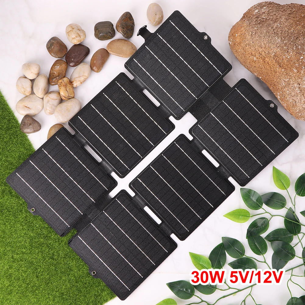 30W Foldable Solar Panel Portable Folding Waterproof Solar Panel Charger Outdoor Mobile Power Battery Charger
30W Foldable Solar Panel Portable Folding Waterproof Solar Panel Charger Outdoor Mobile Power Battery Charger
