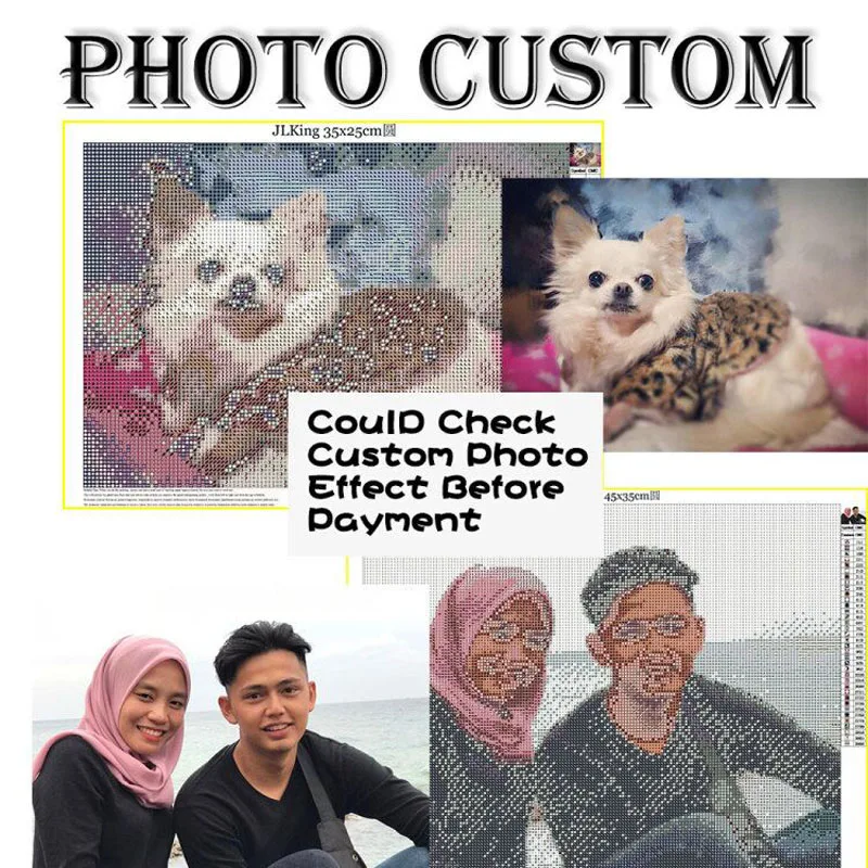 5D Diamond Painting Photo Custom Round Square Rhinestones Embroidery Drills Stitch Paint Wedding Gifts
5D Diamond Painting Photo Custom Round Square Rhinestones Embroidery Drills Stitch Paint Wedding Gifts