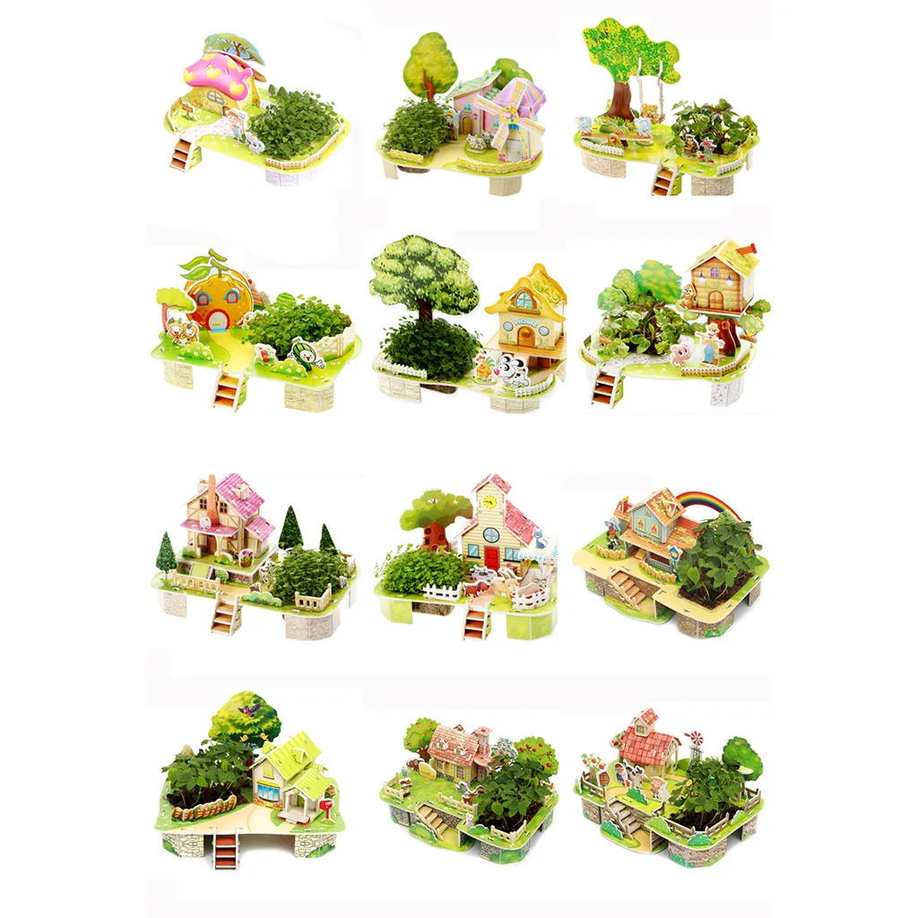 3D three-Dimensional Puzzle planting Intelligence DIY Paper Toys For Children Puzzles Jigsaw Baby Educational Learning Toys
3D three-Dimensional Puzzle planting Intelligence DIY Paper Toys For Children Puzzles Jigsaw Baby Educational Learning Toys