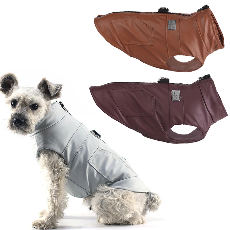 PU Leather Dog Coat Jacket Waterproof Winter Dog Clothes Warm Pet Outfit Yorkshire Terrier Chihuahua Clothing Dog Puppy Apparel
PU Leather Dog Coat Jacket Waterproof Winter Dog Clothes Warm Pet Outfit Yorkshire Terrier Chihuahua Clothing Dog Puppy Apparel