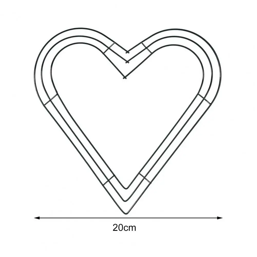 Wreath Frame Solid Wall Hanging Metal Heart Shaped Wire Wreath Form for Home Decor Valentine's day DIY heart-shaped wreath iron
Wreath Frame Solid Wall Hanging Metal Heart Shaped Wire Wreath Form for Home Decor Valentine's day DIY heart-shaped wreath iron