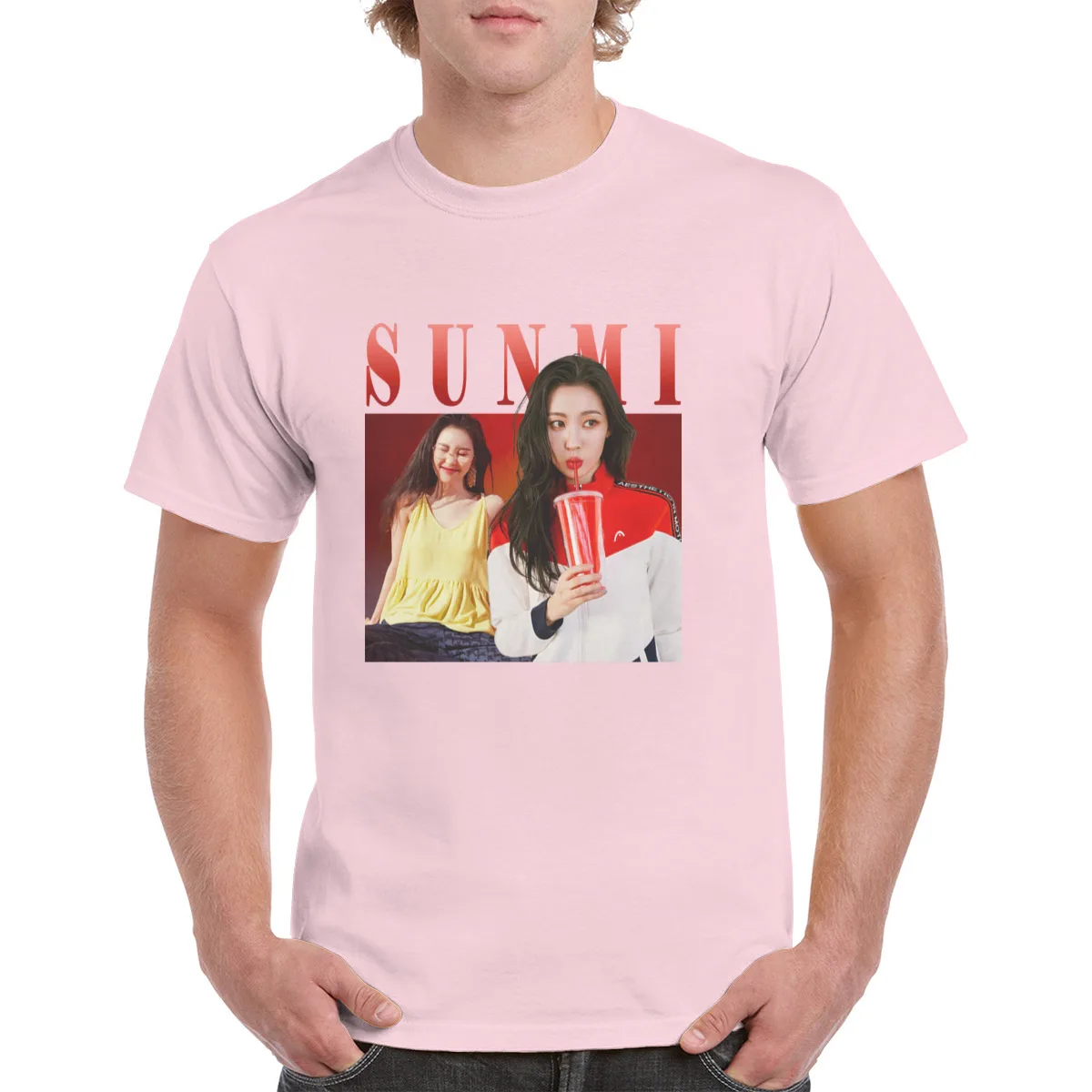 100% Cotton Pink Sunmi Tops t shirt Unisex Kpop 90'S Retro Graphics T-Shirt Female/Man
100% Cotton Pink Sunmi Tops t shirt Unisex Kpop 90'S Retro Graphics T-Shirt Female/Man