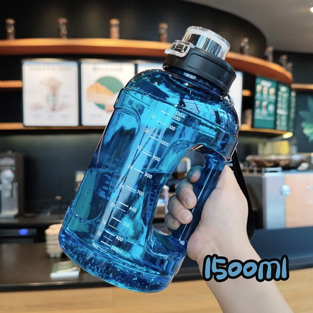 1500ML Large Capacity Portable Rope Sports Fitness Leakproof Cup Water Bottle Outdoor Sports Wide Mouth Drinking Kettle For GYM
1500ML Large Capacity Portable Rope Sports Fitness Leakproof Cup Water Bottle Outdoor Sports Wide Mouth Drinking Kettle For GYM