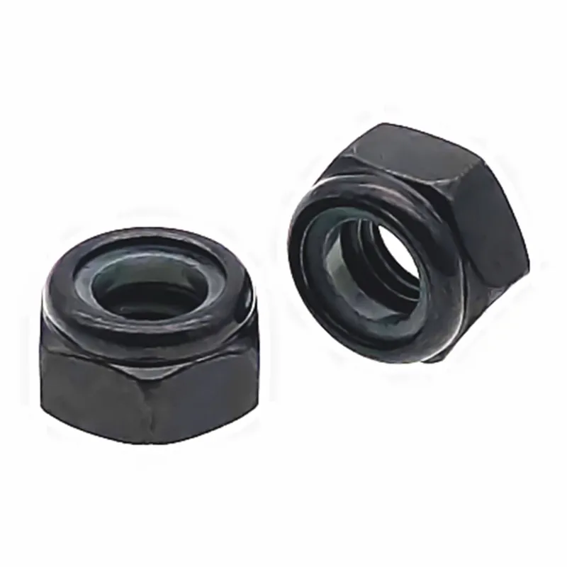 

5-50Pcs DIN985 Black Zinc-plated Carbon Steel Nylon Self-locking Hex Nuts M3 M4 M5 M6 M8 M10 M12 M16 Locknut Slip Lock Nut