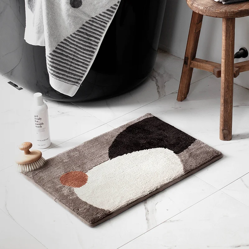 

Chic Bathroom Rug Morandi Colors Entrance Carpet Area Rugs Kitchen Rug Floor Mats Nordic Welcome Doormat Home Room Decor 40x60cm