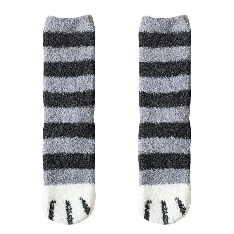 Winter Ladies Socks Warm Thicken Comfortable Breathable Cartoon Cat Claw Coral Fleece Sleep Essential Home Socks
Winter Ladies Socks Warm Thicken Comfortable Breathable Cartoon Cat Claw Coral Fleece Sleep Essential Home Socks