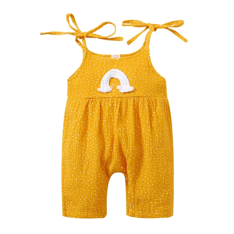 Newborn Baby Girl Jumpsuit Halter Sleeveless Romper Adjustable Strap Infant One Piece Summer breathable Clothes for 0-18M
Newborn Baby Girl Jumpsuit Halter Sleeveless Romper Adjustable Strap Infant One Piece Summer breathable Clothes for 0-18M