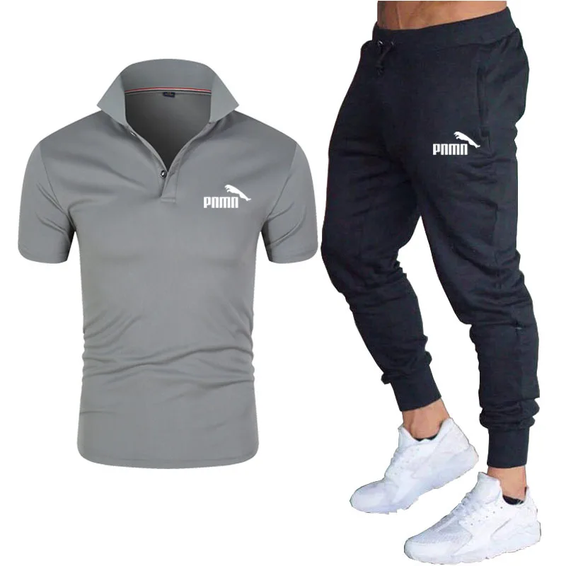 Men's summer classic business casual formal wear POLO shirt suit with feet tied rope trousers solid color printing simple sports
Men's summer classic business casual formal wear POLO shirt suit with feet tied rope trousers solid color printing simple sports