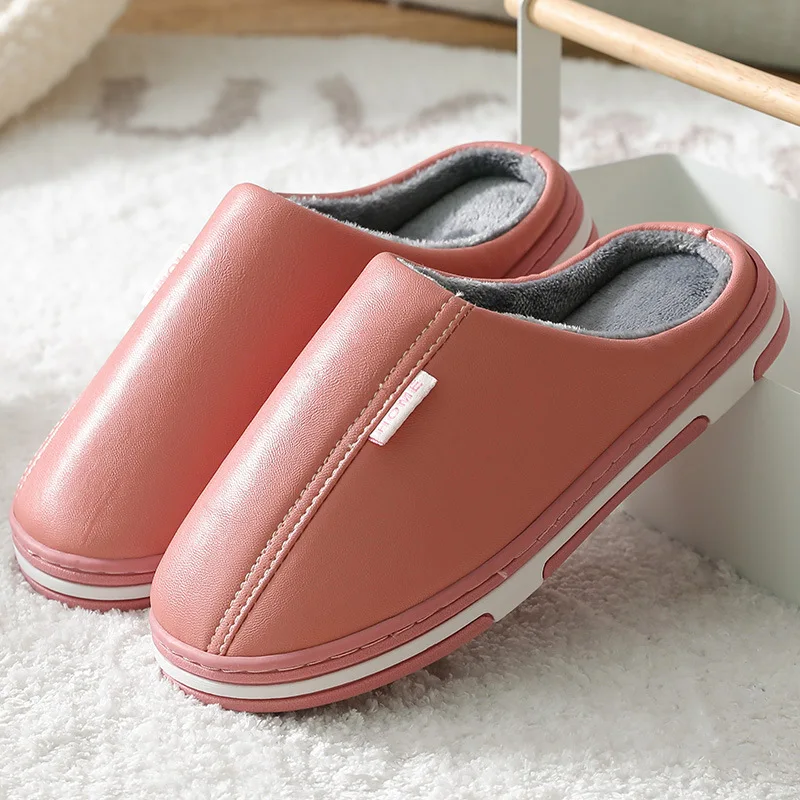 Women Men PU Waterproof Slippers Winter Indoor Home Slippers Plush Keep Warm Flat Couple Shoes Soft Comfortable Interior Slipper
Women Men PU Waterproof Slippers Winter Indoor Home Slippers Plush Keep Warm Flat Couple Shoes Soft Comfortable Interior Slipper