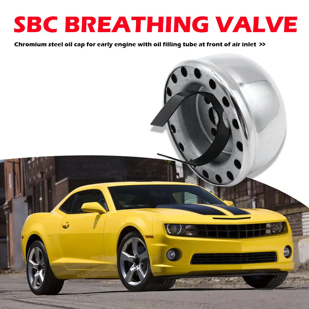 Valve Cover Breather Valve Cover Car Kit Oil Breather Cap Auto Replacement Parts Oil Breather for SBC 283 327 350
Valve Cover Breather Valve Cover Car Kit Oil Breather Cap Auto Replacement Parts Oil Breather for SBC 283 327 350