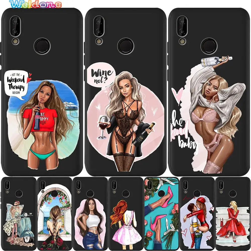 Модный красивый женский чехол для телефона Huawei P30 P20 Lite Pro P10 P9 Mate 20 30 10 Etui|Бамперы| |