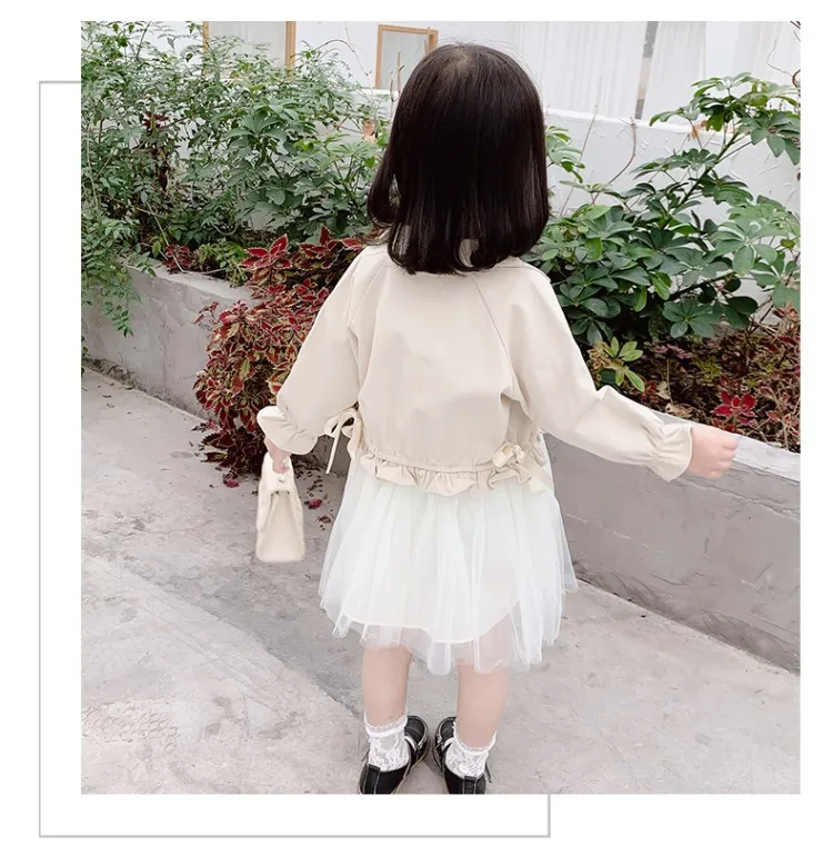 Girls' Coat + Dress Suits Spring And Autumn Fashionable Clothing Sets
Girls' Coat + Dress Suits Spring And Autumn Fashionable Clothing Sets