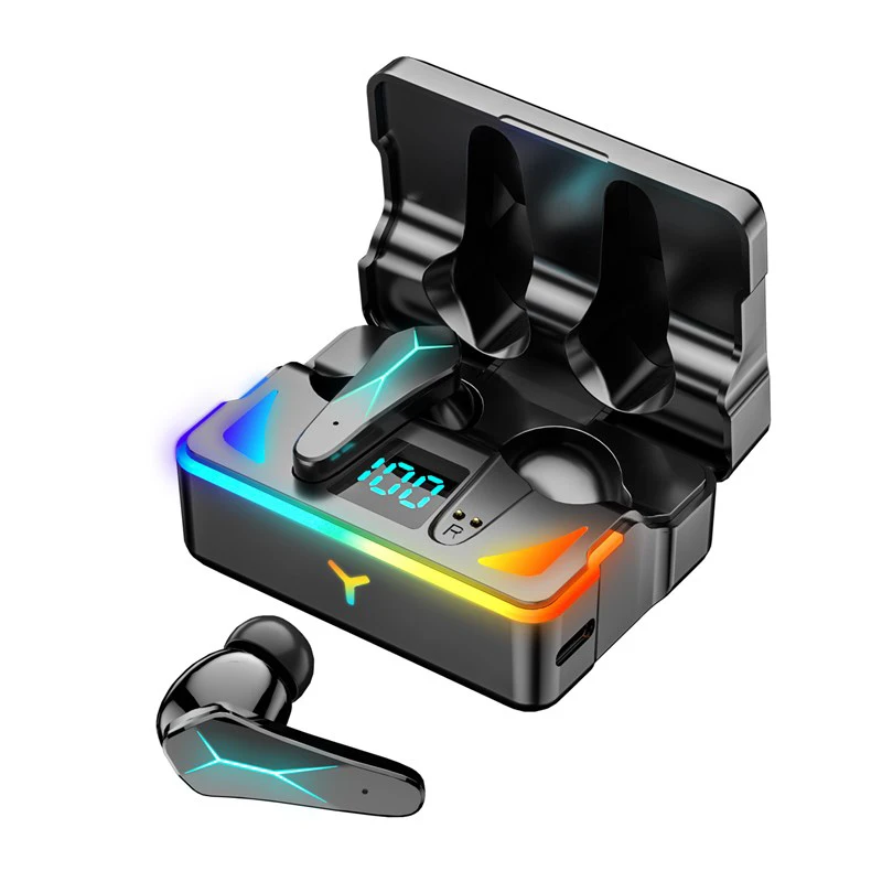 Soleeanre bluetooth наушники беспроводные игровая гарнитура спортивный светодиодный