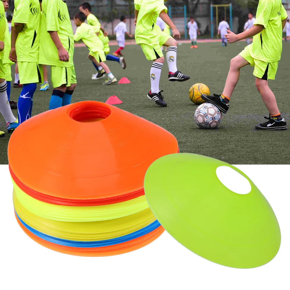 50pcs Sport Soccer Disc Cones Football Training Disc Equipment Field Cone Markers (Yellow + Red + Blue + Green + Orange, 10 for 
50pcs Sport Soccer Disc Cones Football Training Disc Equipment Field Cone Markers (Yellow + Red + Blue + Green + Orange, 10 for