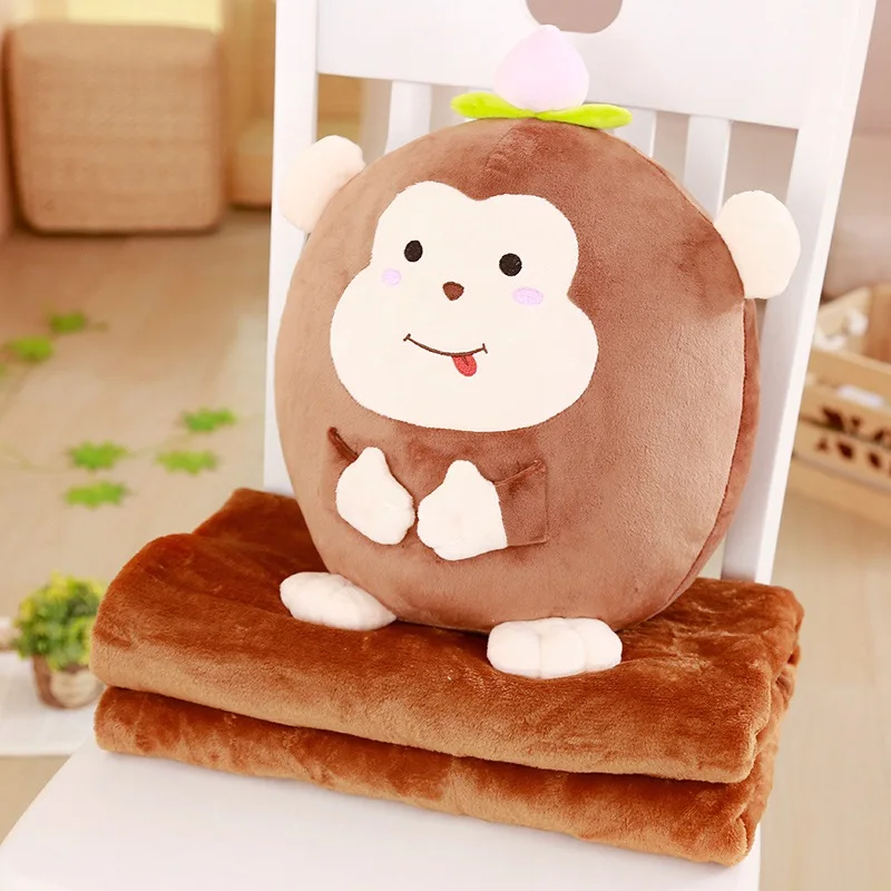 Comfortable Soft Pillow Blanket Dual Purpose Cotton Filling No Deformation Home Office Blanket 12 Kinds Of Animal Decoration
Comfortable Soft Pillow Blanket Dual Purpose Cotton Filling No Deformation Home Office Blanket 12 Kinds Of Animal Decoration