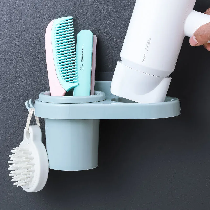 Punch-free Hair Dryer Rack Bathroom Rack Wall-mounted Wash Toothbrush Cup Holder Storage Rack Bathroom Shelf Shelf Organizer 
Punch-free Hair Dryer Rack Bathroom Rack Wall-mounted Wash Toothbrush Cup Holder Storage Rack Bathroom Shelf Shelf Organizer