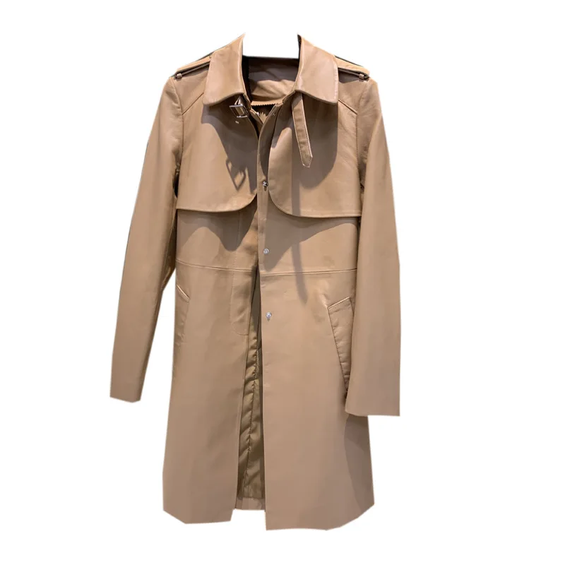 Sheepskin Genuine Leather Clothes Coat Women's Windbreaker Style Waistband Single Row Dark Buckle Fabric Soft
Sheepskin Genuine Leather Clothes Coat Women's Windbreaker Style Waistband Single Row Dark Buckle Fabric Soft