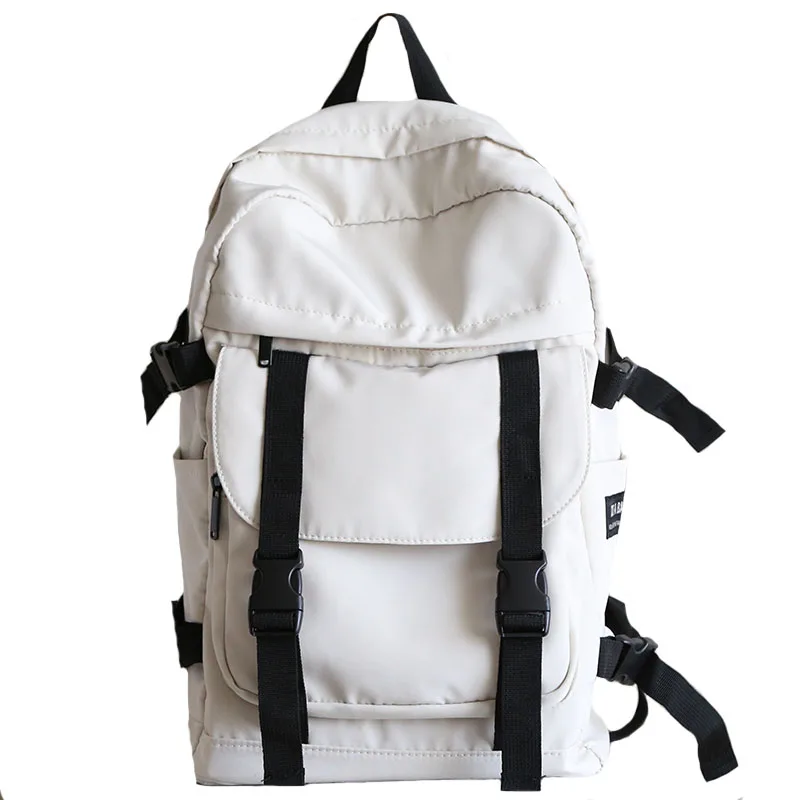 High-capacity Tooling Women Backpack Solid Color School Bag for Teenage Girls High School Student Backpack Male Female Bookbag 
High-capacity Tooling Women Backpack Solid Color School Bag for Teenage Girls High School Student Backpack Male Female Bookbag