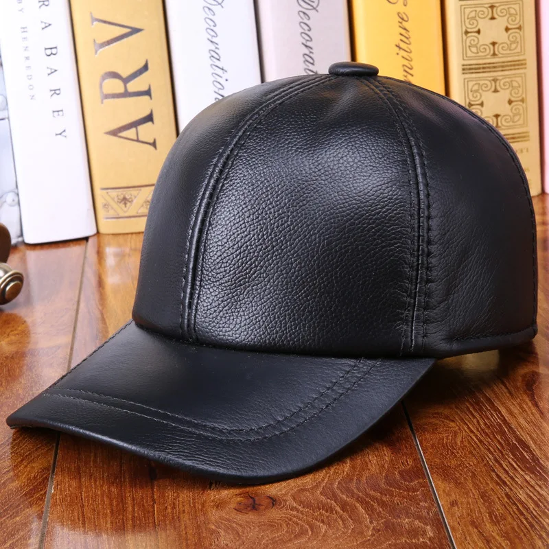Men Leather Caps Male Winter Cow Leather Hats Casual Leather Outdoor Baseball Cap
Men Leather Caps Male Winter Cow Leather Hats Casual Leather Outdoor Baseball Cap