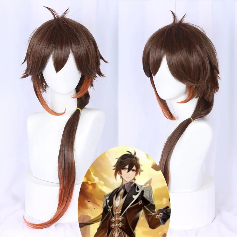Genshin Impact Zhongli Cosplay Long Christmas Brown Orange Wig Cosplay Anime Wigs Heat Resistant Synthetic Wigs Halloween
Genshin Impact Zhongli Cosplay Long Christmas Brown Orange Wig Cosplay Anime Wigs Heat Resistant Synthetic Wigs Halloween
