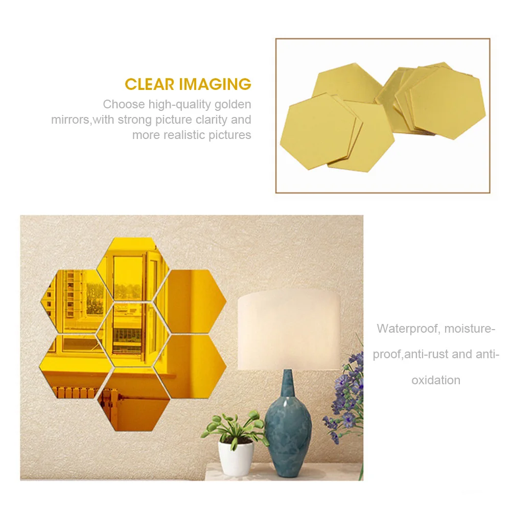 12pcs/set 3D Hexagon Acrylic Mirror Wall Stickers DIY Wall Decor Living Room Stickers Splicing Mirrored Stickers Art Decorative
12pcs/set 3D Hexagon Acrylic Mirror Wall Stickers DIY Wall Decor Living Room Stickers Splicing Mirrored Stickers Art Decorative