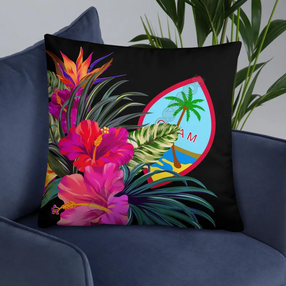 

Guam Polynesian Basic Pillow Tropical Bouquet Pillowcases Throw Pillow Cover Home Decoration