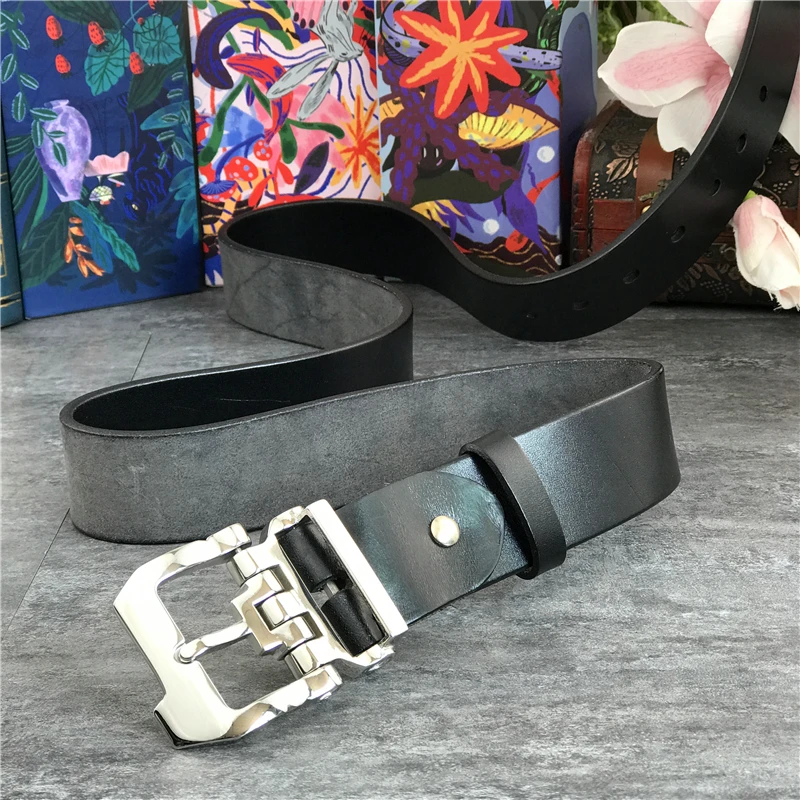 Luxury Stainless Steel Belt Buckle Men's Belt Super Thick Men Leather Belt Ceinture Mens Black Belt Long Waist Riem SBT0005
Luxury Stainless Steel Belt Buckle Men's Belt Super Thick Men Leather Belt Ceinture Mens Black Belt Long Waist Riem SBT0005