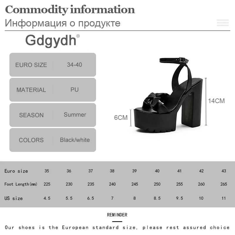 Gdgydh Block High Heels Sandals Women Shoes Platform Summer Ankle Buckle OL Office Party Footwear Creepers Gothic Punk Style
Gdgydh Block High Heels Sandals Women Shoes Platform Summer Ankle Buckle OL Office Party Footwear Creepers Gothic Punk Style