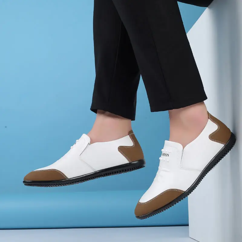 Summer new Korean men's shoes leather breathable soft shoes youth breathable leather shoes men
Summer new Korean men's shoes leather breathable soft shoes youth breathable leather shoes men