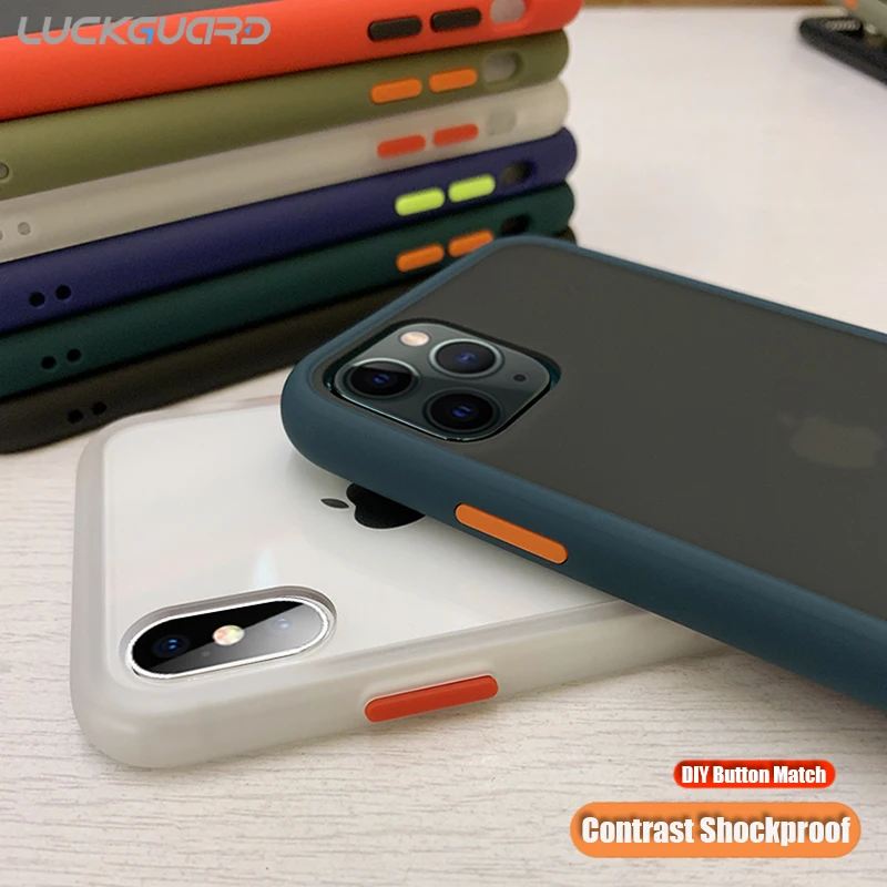 Противоударный силиконовый чехол бампер для iPhone 12 Mini 11 Pro Xs Max Xr X прозрачный