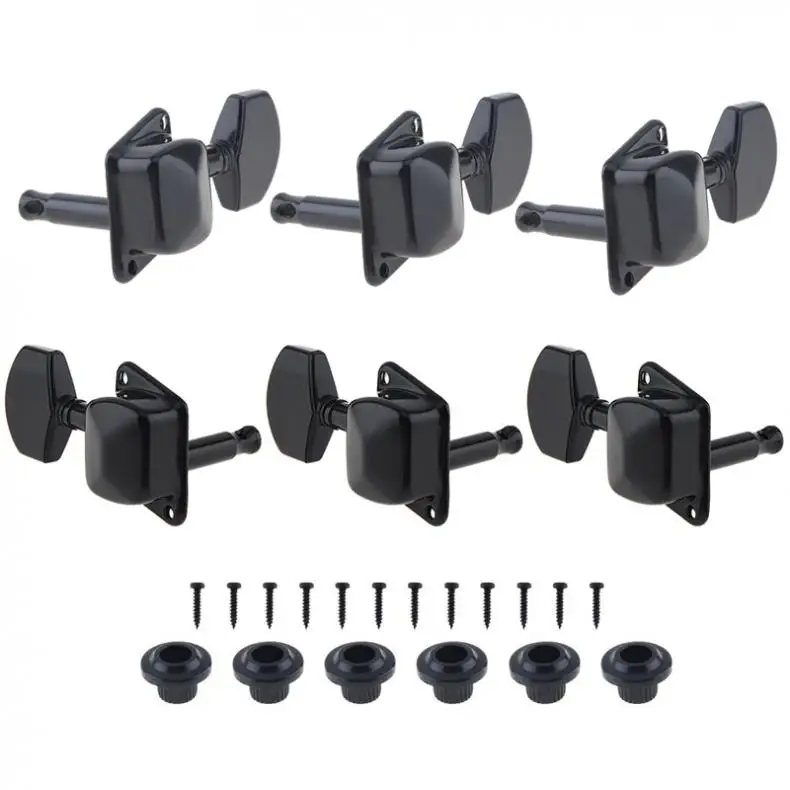 Guitar Tuning Pegs 6pcs /lot Black Guitar Tuning Pegs 3R+3L Semi-closed Machine Heads Tuners for Acoustic Folk Guitar
Guitar Tuning Pegs 6pcs /lot Black Guitar Tuning Pegs 3R+3L Semi-closed Machine Heads Tuners for Acoustic Folk Guitar