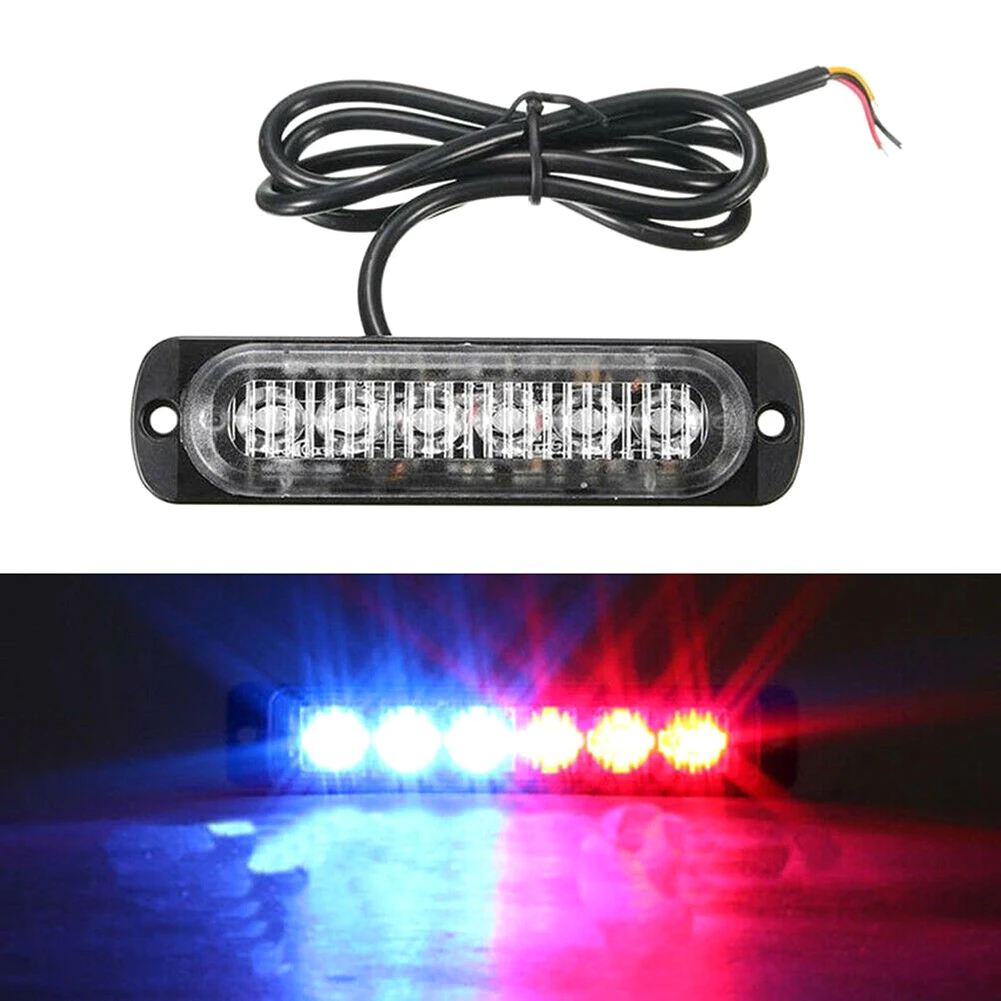 

6LED Emergency Light For Car Warning Flashing Firemen Police Flash Emergency Light Ambulance Police Strobe LED Warning Light